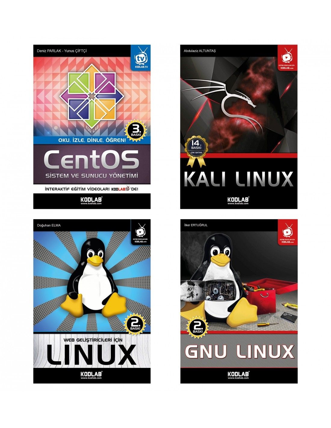 Linux Eğitim Seti (4 Kitap Takım) - Kolektif kitap kapağı