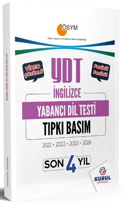 YDT İngilizce Son 4 Yıl Tıpkı Basım Çıkmış Sorular ve Video Çözümleri - Kolektif kitap kapağı