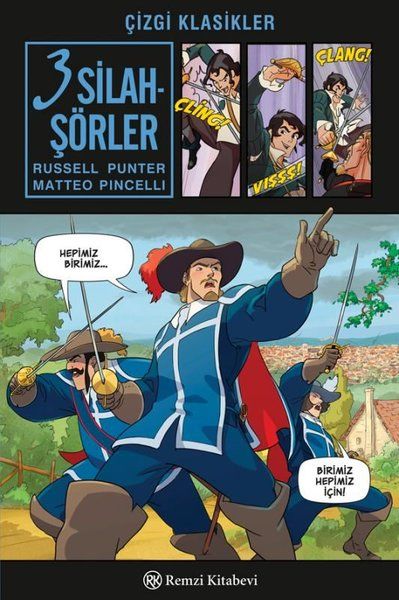 3 Silahşörler - Russell Punter, Matteo Pincelli kitap kapağı