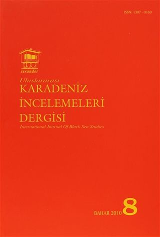 Uluslararası Karadeniz İncelemeleri Dergisi / İnternational Journal Of Black Sea Studies Sayı: 8 - Kolektif kitap kapağı