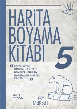 Harita Boyama Kitabı 5 - Veli Kural kitap kapağı