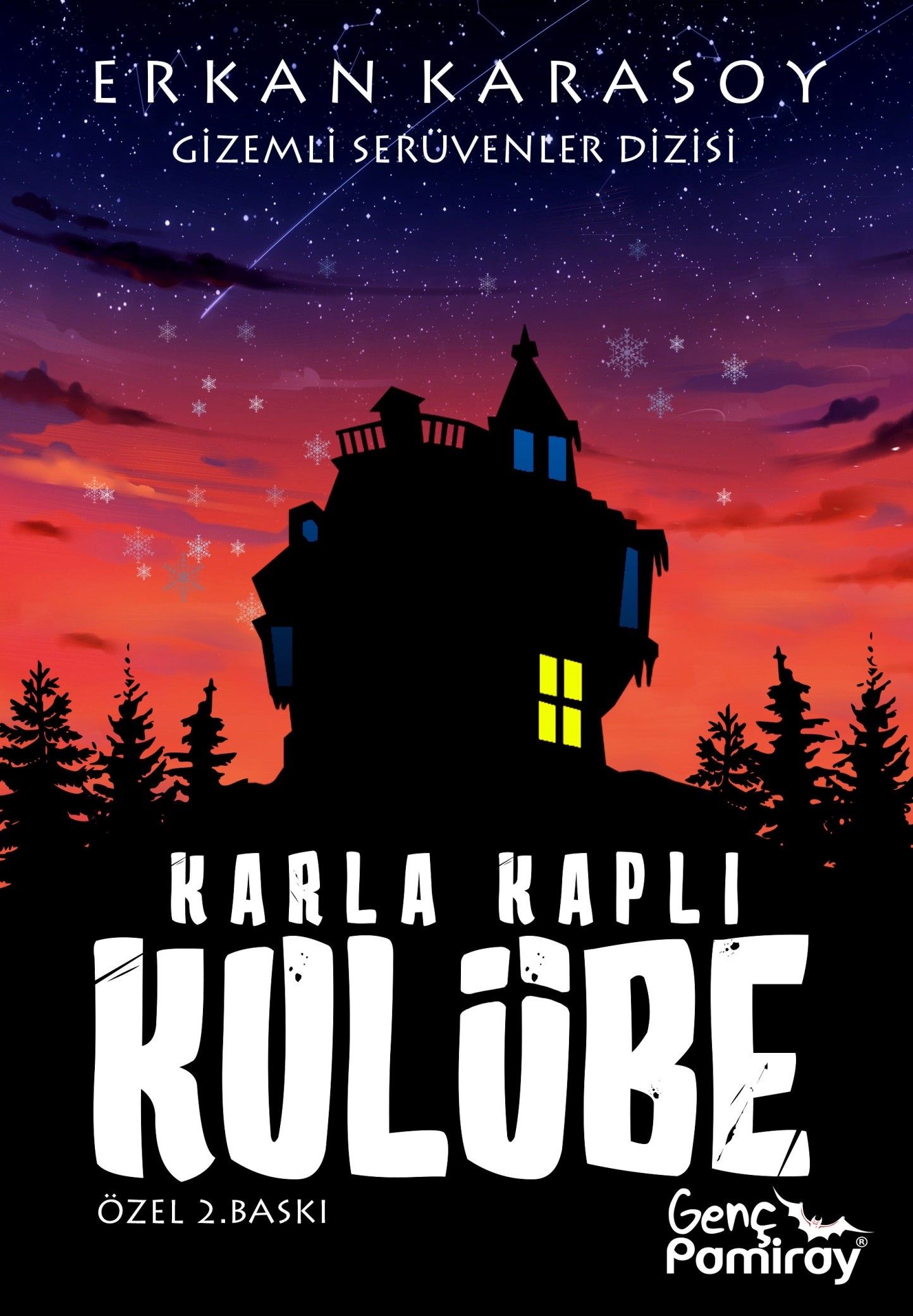 Gizemli Serüvenler Dizisi 6 - Karla Kaplı Kulübe - Erkan Karasoy kitap kapağı