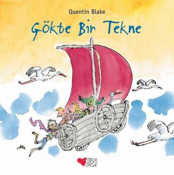 Gökte Bir Tekne - Quentin Blake kitap kapağı