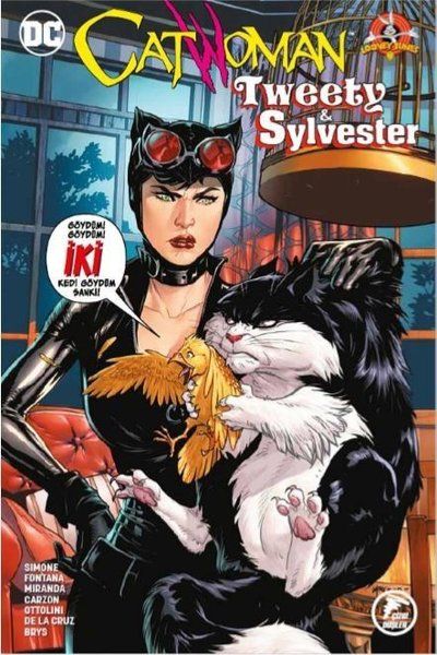 Catwoman Tweety - Sylvester - Gail Simone kitap kapağı