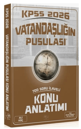 2026 KPSS Vatandaşlık Vatandaşlığın Pusulası Konu Anlatımı - Ali Koç kitap kapağı