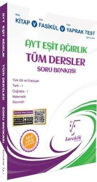 AYT Eşit Ağırlık Tüm Dersler Soru Bankası - Hülya Aydemir kitap kapağı
