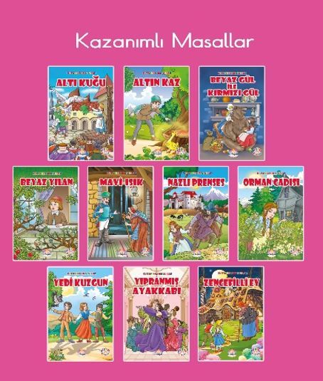 Dünya Klasik Masalları Seti (10 Kitap Takım Kutulu) - Grimm Brothers kitap kapağı