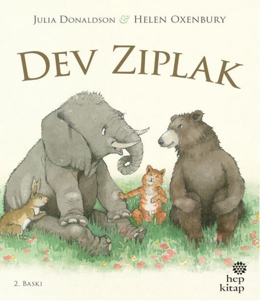 Dev Zıplak - Julia Donaldson kitap kapağı