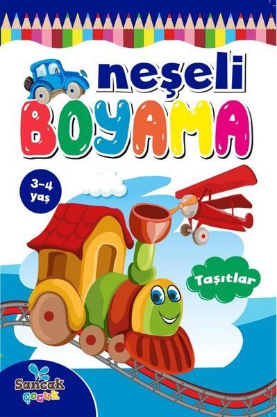 Neşeli Boyama - Taşıtlar - Fatıma Gülbahar Karaca kitap kapağı