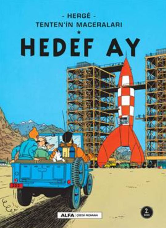 Hedef Ay - Tenten’in Maceraları - Herge kitap kapağı