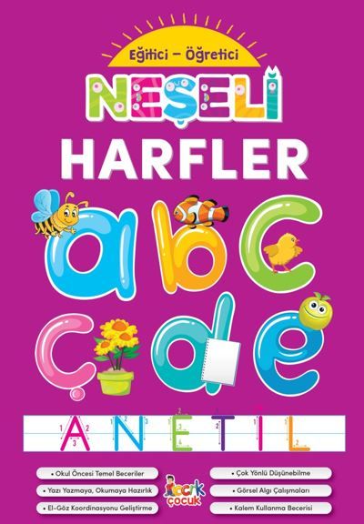 Neşeli Harfler - Eğitici-Öğretici - Kolektif kitap kapağı