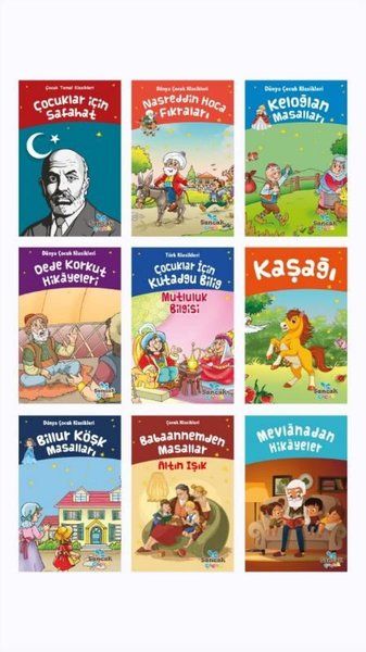Türk Çocuk Klasikleri Seti (9 Kitap Takım) - Kolektif kitap kapağı