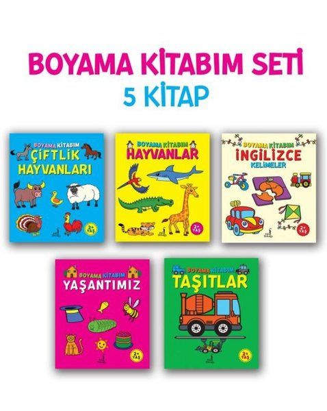 Boyama Kitabım Seti - 5 Kitap - Serkan Karakoç kitap kapağı