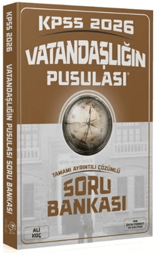 2026 KPSS Vatandaşlığın Pusulası Soru Bankası - Ali Koç kitap kapağı