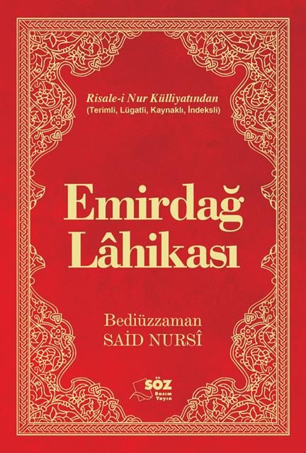 Emirdağ Lahikası (Büyük Boy) - Bediüzzaman Said, i Nursi kitap kapağı