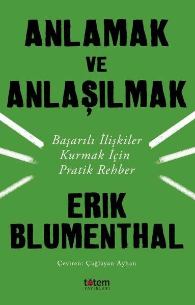 Anlamak ve Anlaşılmak - Erik Blumenthal kitap kapağı