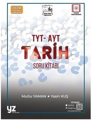 YZ YKS TYT AYT Tarih Soru Kitabı - Mutlu Yaman, Yasin Kuş kitap kapağı