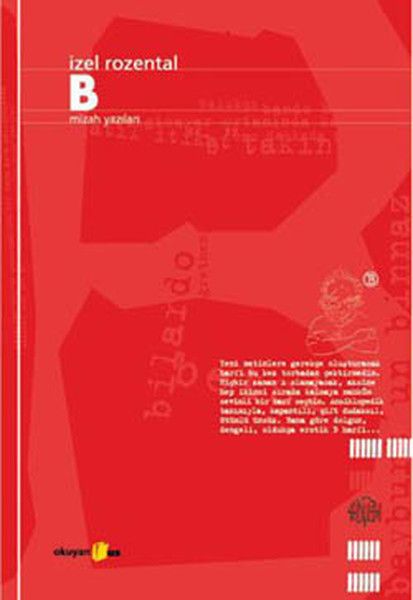 "B" Mizah Yazıları - İzel Rozental kitap kapağı