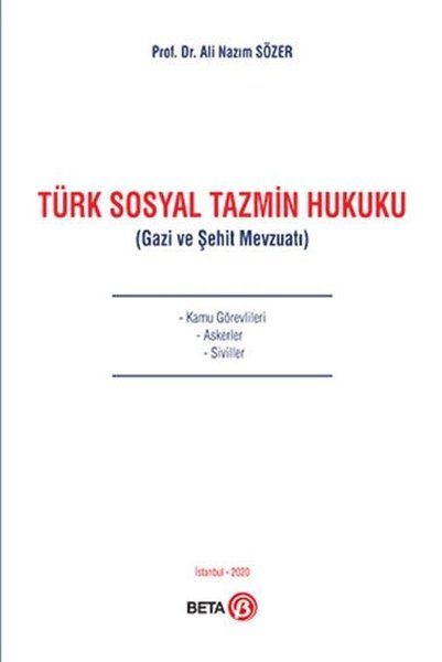 Türk Sosyal Tazmin Hukuku - Ali Nazım Sözer kitap kapağı