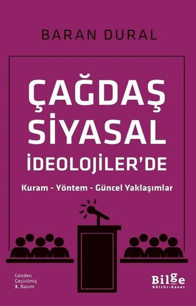 Çağdaş Siyasal İdeolojiler'de Kuram Yöntem Güncel Yaklaşımlar - Baran Dural kitap kapağı