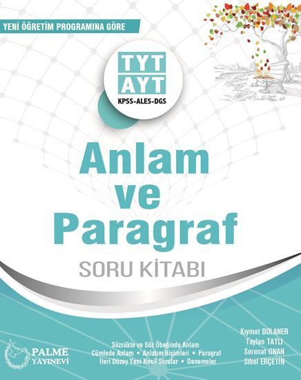 Palme YKS TYT AYT Anlam ve Paragraf Soru Kitabı - Taylan Tatlı, Serenat Onan, Kıymet Dolaner, Sibel Erçetin kitap kapağı