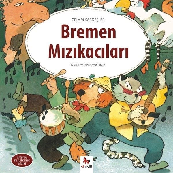 Bremen Mızıkacıları - Grimm Kardeşler kitap kapağı
