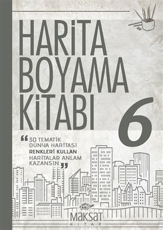 Harita Boyama Kitabı 6 - Veli Kural kitap kapağı