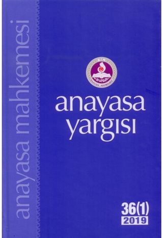 Anayasa Yargısı 36/1 2019 - Kolektif kitap kapağı