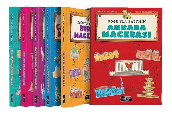 Doğu’yla Batının Macerası Seti (6 Kitap) - Asena Meriç kitap kapağı