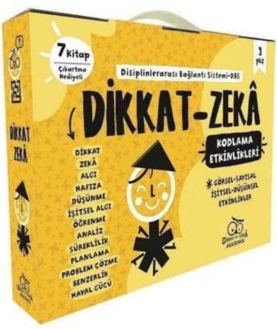 Dikkat Zeka 3. Sınıf Seti - 9 Yaş (7 Kitap Takım) - Mehmet Türkdoğan, Savaş Özdemir kitap kapağı