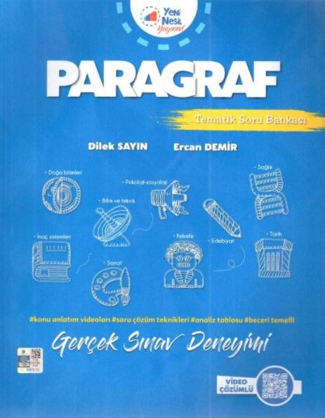 Yeni Nesil YKS TYT Paragraf Tematik Soru Bankası - Dilek Sayın, Ercan Demir kitap kapağı