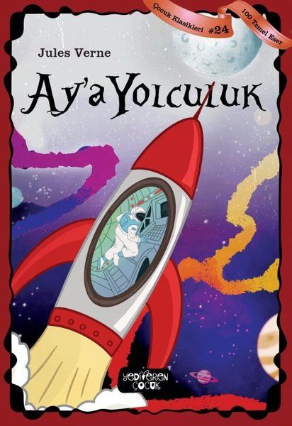 Ay'a Yolculuk - Jules Verne kitap kapağı