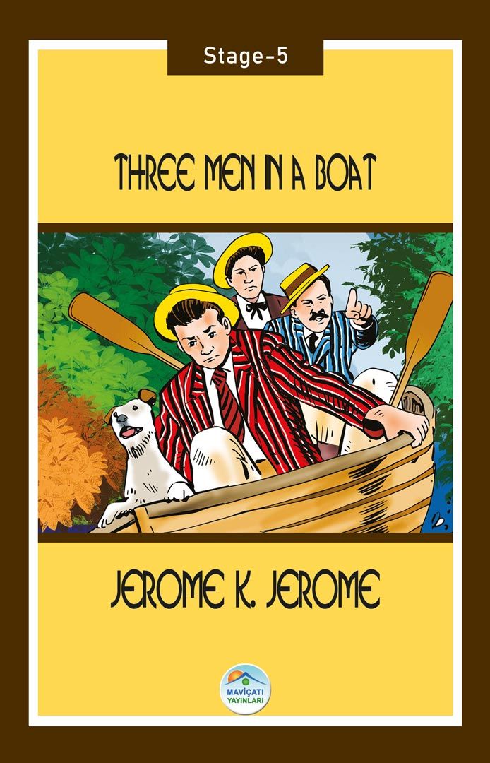 Three Men in a Boat - Stage 5 - Jerome K. Jerome kitap kapağı