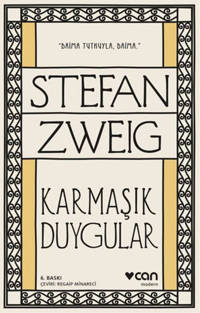 Karmaşık Duygular - Stefan Zweig kitap kapağı