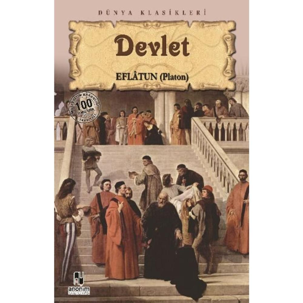 Devlet - Platon (Eflatun) kitap kapağı