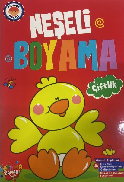 Neşeli Boyama - Çiftlik - Fatıma Gülbahar Karaca kitap kapağı