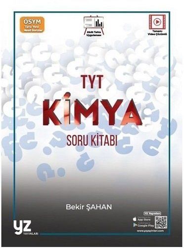 YZ YKS TYT Kimya Soru Kitabı - Bekir Şahan kitap kapağı
