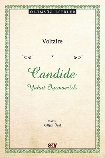 Candide - Voltaire kitap kapağı