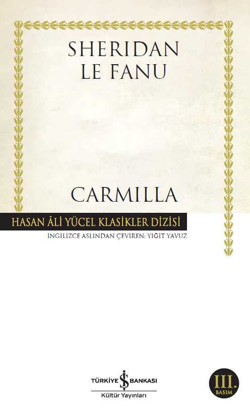 Carmilla - Sheridan Le Fanu kitap kapağı