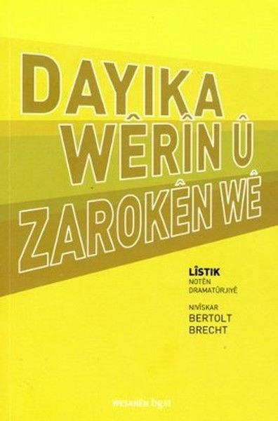 Dayıka Werın u Zaroken We - Bertolt Brecht kitap kapağı