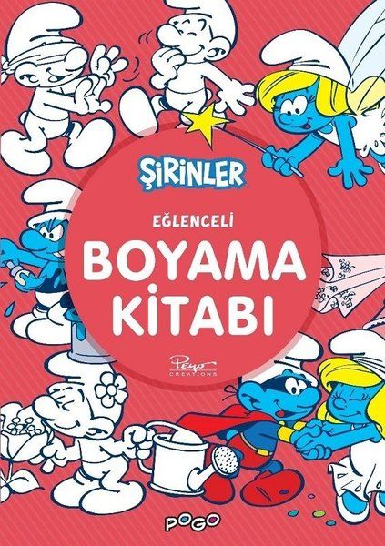 Eğlenceli Boyama Kitabı - Şirinler - Kolektif kitap kapağı