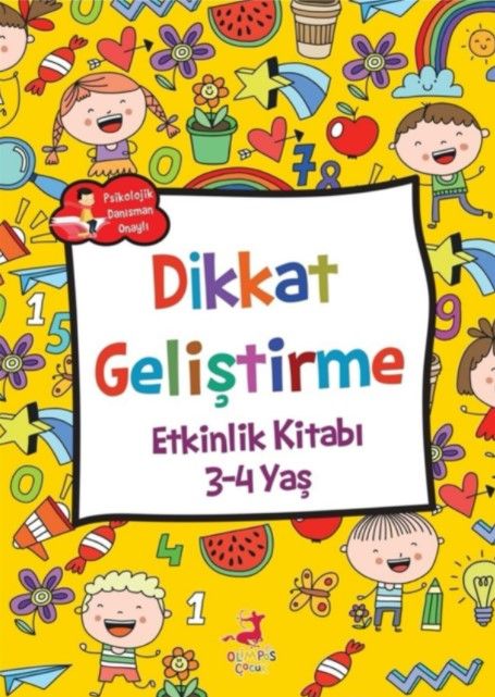 Dikkat Geliştirme - Etkinlik Kitabı (3-4 Yaş) - Rose Mary Samanoğlu kitap kapağı