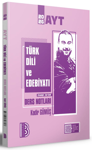 2026 AYT Türk Dili ve Edebiyatı Ders Notları - Kadir Gümüş kitap kapağı