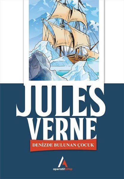 Denizde Bulunan Çocuk - Jules Verne kitap kapağı