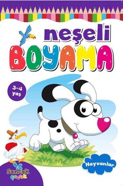 Neşeli Boyama - Hayvanlar - Fatıma Gülbahar Karaca kitap kapağı