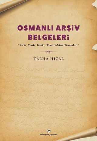 Osmanlı Arşiv Belgeleri - Talha Hızal kitap kapağı