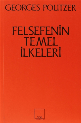 Felsefenin Temel İlkeleri - Georges Politzer kitap kapağı