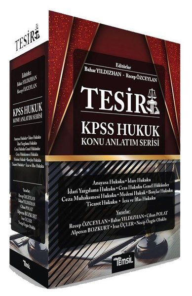 Tesir KPSS Hukuk Konu Anlatım Serisi - Recep Özceylan, Bahar Yıldızhan kitap kapağı