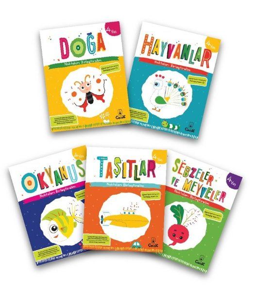 4 Yaş Noktaları Birleştirelim Serisi (5 Kitap Takım) - Kolektif kitap kapağı