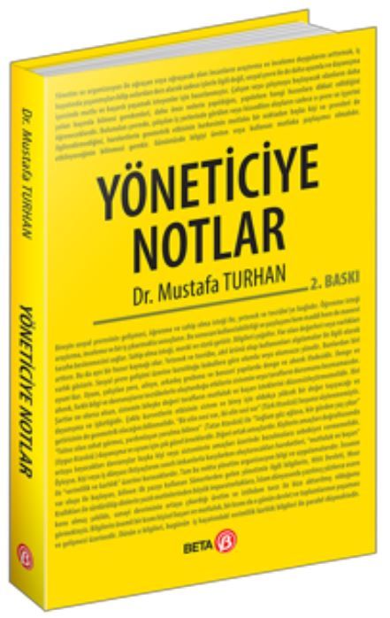 Yöneticiye Notlar - Mustafa Turhan kitap kapağı
